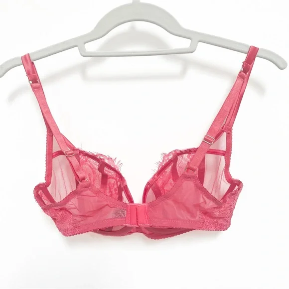 ASOS Hot Pink Lace Corset Lingerie Set - Picture 10 of 16